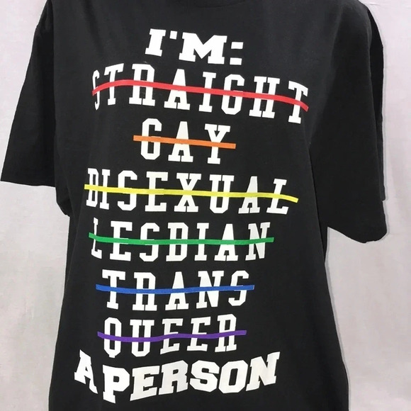 Spencer’s Size Large Black Graphic Pride Tee. New Without Tag. - Picture 2 of 3